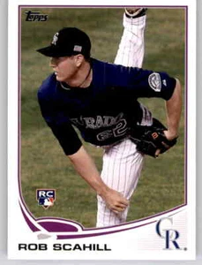 2013 Topps Rob Scahill Rookie RC Insert MLB PWE Rockies #185 - Picture 1 of 2