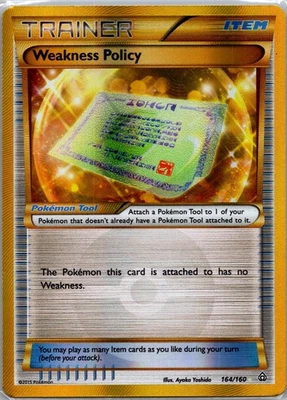 Weakness Policy (164 Secret Rare) - XY - Primal Clash (PRC) - Image 1 of 2