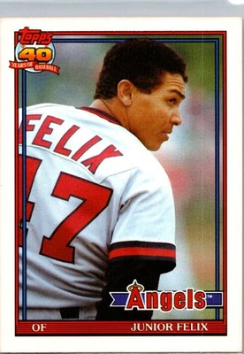 1991 Topps Traded Junior Felix California Angels #40T - Image 1 of 2