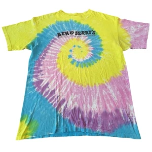 Vintage BEN & JERRY’S Ice Cream Vermonts Finest Tie Dye T-Shirt Mens XL - Picture 1 of 9