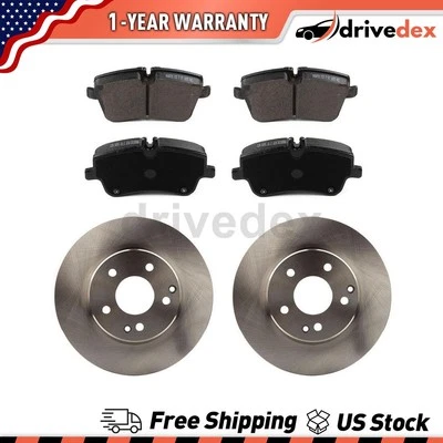 Rotores delanteros pastillas de freno de cerámica para Mercedes-Benz C230_DV 2002 2003 2004 2005 Foto 1 de 4