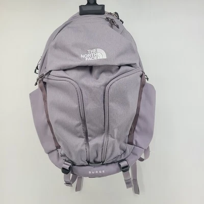 The North Face Surge Backpack FlexVent Lavender Silver Berry Laptop Travel Bag - Image 1 of 4