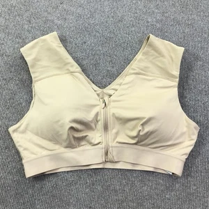 Tommie Copper Sports Bra Womens 2XL Front Zip Shoulder Support Copper Znergy - Picture 1 of 12