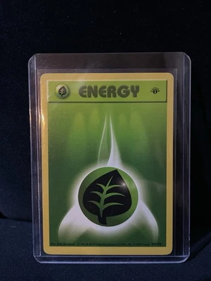 1999 Pokemon Base Set 1st Edition Grass Energy 99/102 Near Mint - Image 1 of 2