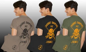 USMC 5th Marine Scout Sniper STA Platoon Tshirt Custom - Bild 1 von 8