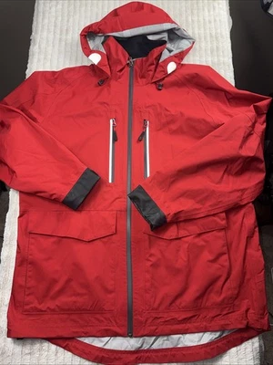 Alaskan Hardgear Duluth Trading Men M Stormwall Rain Coat Wading Jacket Red NWOT - Image 1 of 4
