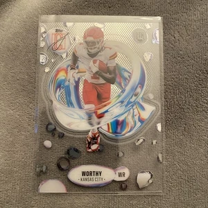 Tarjeta de novato 2024 Signature Class Xavier Worthy Fluidity Clear Insert SSP Chiefs - Imagen 1 de 2