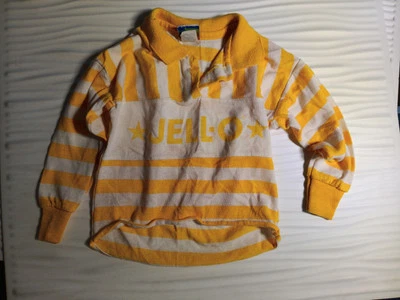 RARE Vintage 70s Youth Jell-O Jello T-Shirt Yellow Jello Food Souvenir size 3T - Image 1 of 4