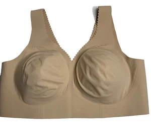 Evelyn Bobbie The Evelyn BH 2XL hellbraun beige Pullover mit gewelltem Rand XXL - Bild 1 von 8