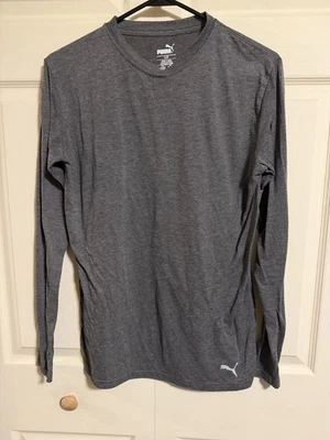 Camiseta Puma Hombre Pequeña Gris Manga Larga  Foto 1 de 3