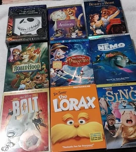 Lot of 9 Disney Universal DVD's -Animated Cartoon Family Kids Children-LOT Of 9 - Picture 1 of 6