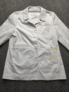 NWT Figs The Tala Modern Lab Coat Womens Size Large White Doctor Medical - Picture 1 of 12