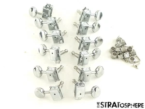 12 Fender Squier Paranormal Jazzmaster XII 12 String TUNERS Tuning Pegs Parts. - Picture 1 of 1