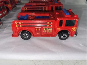 Vintage Hot Wheels - FIRE-EATER, FIRE-TRUCK, Flyin' Colors, Blackwalls, Malaysia - Picture 1 of 4