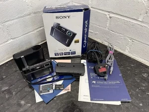 SONY Cyber Shot DSC-T500 Black 10.1MP Digital Camera Inc 2gb Card Excellent - Picture 1 of 8