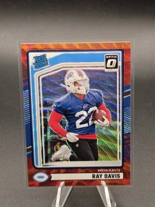 2024 Donruss Optic Preview Rated Rookie Card RC Red Wave Prizm Ray Davis Bills - Picture 1 of 2