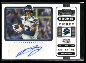 Dareke Young Auto SN,RC,AU 2022 Panini Contenders Seattle Seahawks - Bild 1 von 2