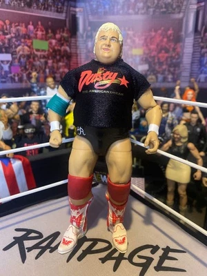 Figura de acción Dusty Rhodes WWE Elite 63 con camisa nunca jugada con 2018 Foto 1 de 4