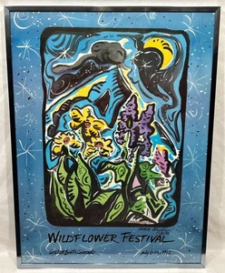 Vintage Original 1992 Crested Butte Wildflower Festival Poster KÜNSTLER SIGNIERT - Bild 1 von 11