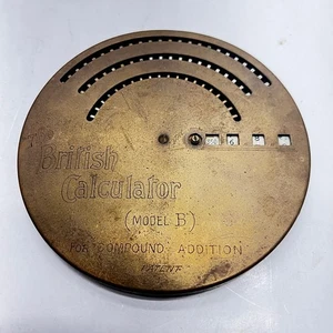 The British Calculator Model B Compound addition TJ Marshall and Co 1905 - Picture 1 of 9