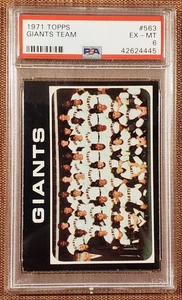 1971 Topps #563 Giants Baseball Card PSA 6 Willie Mays McCovey Bonds Marichal - Picture 1 of 2
