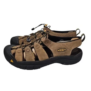 Keen Newport Mens Brown Leather Hiking Sandals Sz US 14 Comfortable Waterproof - Picture 1 of 13