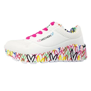 Skechers lite-lavey Kinderschuhe Mädchen Sneaker Sneaker Weiß Freizeit - Bild 1 von 3