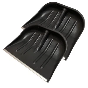 2 Schneeschaufel Schiebekante Aluprofil o. Stiel Schneeschieber Schwarz 45x35cm - Bild 1 von 4