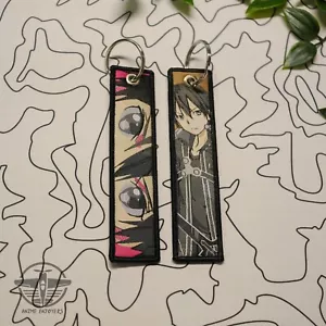Kirigaya Kazuto Jet Tag Keychain – Sword Art Online Anime Merch – Double-Sided - Picture 1 of 5