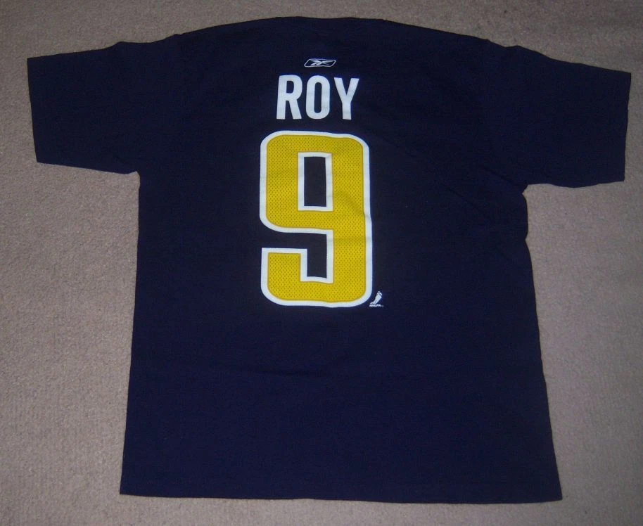 Camisa Rara AUTÉNTICA Reebok DEREK ROY Buffalo Sabres Azul SLUG M/Mediana l Foto 1 de 2
