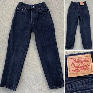 Vintage Levis 31250 4159 Jeans Schwarz Denim Gr. Slim Gr. 6X 90er 1990er - Bild 1 von 12