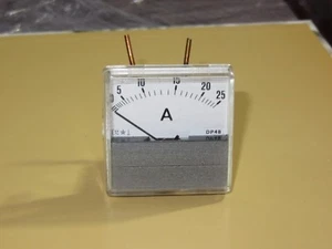 Ammeter Vintage Meter 0-25A Us- New - Picture 1 of 1