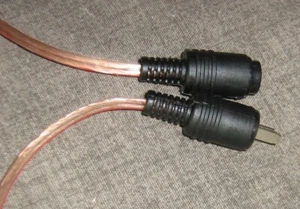 COPPIA CAVI HAMA GRUNDIG B&O philips ECC. PUNTO LINEA DIN 2 PIN 3mt RAME OFC - Afbeelding 1 van 3