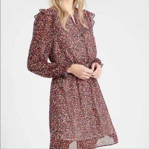 Banana Republic Fit & Flare Kleid mit Rüschenärmeln S Neu Mit Etikett - Bild 1 von 4
