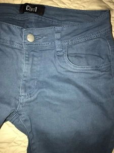 Ctwo1 juniors skinny jeans 26 blue pants - Picture 1 of 8