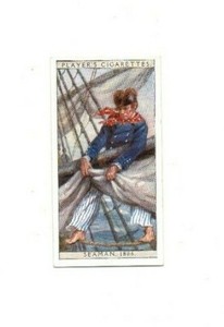 John Player Cigarette Card - History of Naval Dress, 1930 - Seaman, 1806
