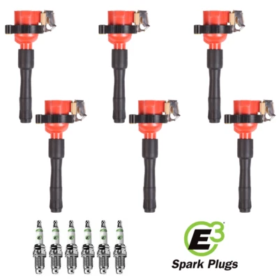 Bobina de encendido Energy y bujía E3 Premium para BMW 540i M5 X5 V8 UF354 Foto 1 de 4
