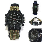Outdoor EDC Multifunction Bracelet Camping Rope Survival Tactical Watch