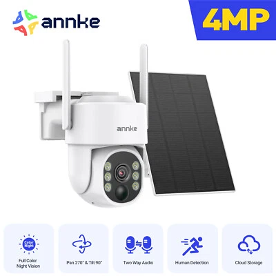 ANNKE Cámara de Seguridad IP Inalámbrica Alimentada por Batería Solar WIFI Exterior Color Noche Foto 1 de 4