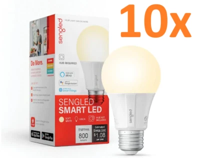 10x - SENGLED Smart Light Bulb Works w/ Alexa Google SmartThings Wink E11-G13W - Image 1 of 3