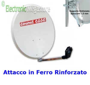 Parabola Satellitare Antenna Parabolica 80 cm 4K SKY TIVU SAT FULL HD - Foto 1 di 1