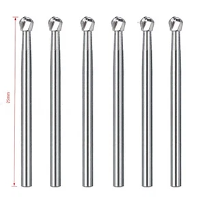 Dental Surgical FGOS Tungsten Carbide Burs Drills Round 25mm FGXL 8 High Speed - Picture 1 of 11