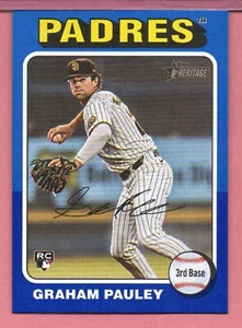 Graham Pauley, RC, 2024 Heritage High Numbers White Border #666 (Blue Border) - Picture 1 of 1