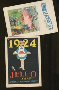 1924 - A Jell-O Year with attached Jell-O Ice Cream Powder Pamphlet (as issued) - Bild 1 von 1