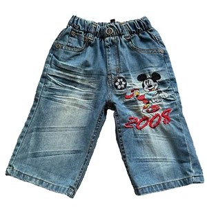 Mickey Mouse plays 2008 Boys Denim Jean Blue Shorts 14 Month Baby Rare - Picture 1 of 9