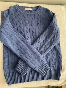Boys Bravo Bambino 100% Cashmere Blue Sweater Size 8-10 Used condition - Picture 1 of 7