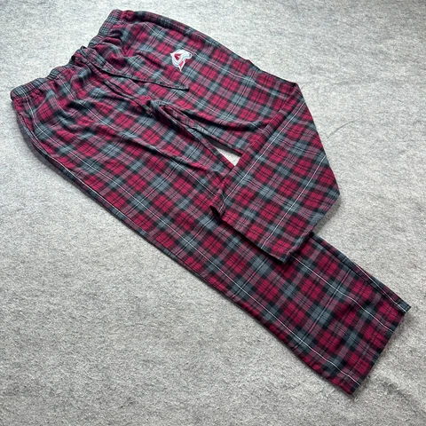 Colorado Avalanche Pajama Pants Men L Red Gray Plaid Concepts Sport NHL Flannel Cover