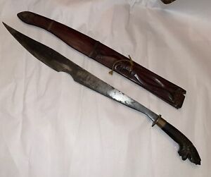 Antique 19th Century Filipino Philippine Barong Knife , Sword With Scabbard