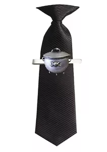 Cauldron Fine English Pewter on a Tie Clip (slide) codeR3 ties - Picture 1 of 1