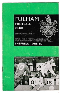 Fulham v Sheffield United 1968/69 Division 2 - Picture 1 of 1